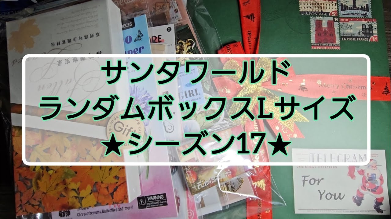 【サンタワールド購入品紹介】ランダムボックスシーズン17(Lサイズ)