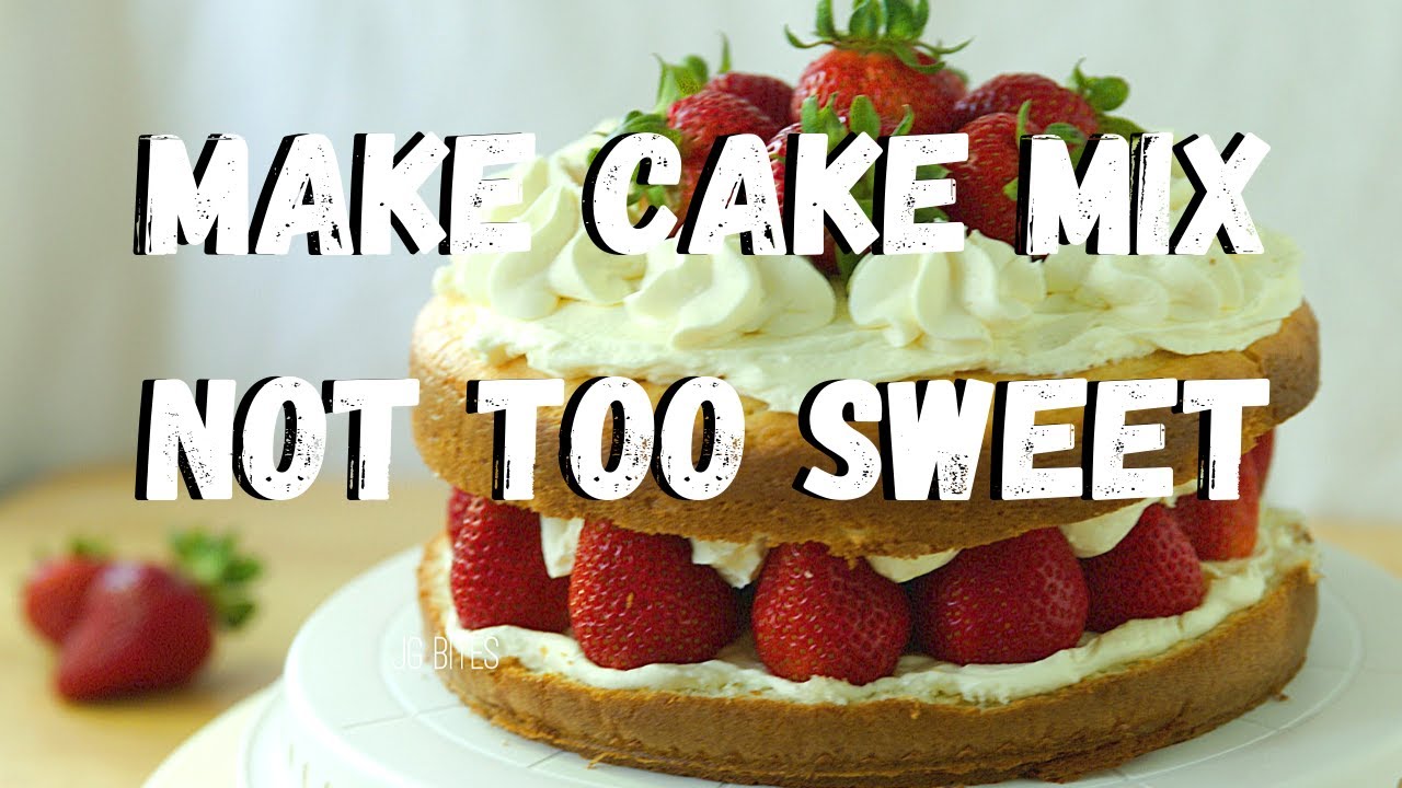 How to make box cake lighter and taste less sweet