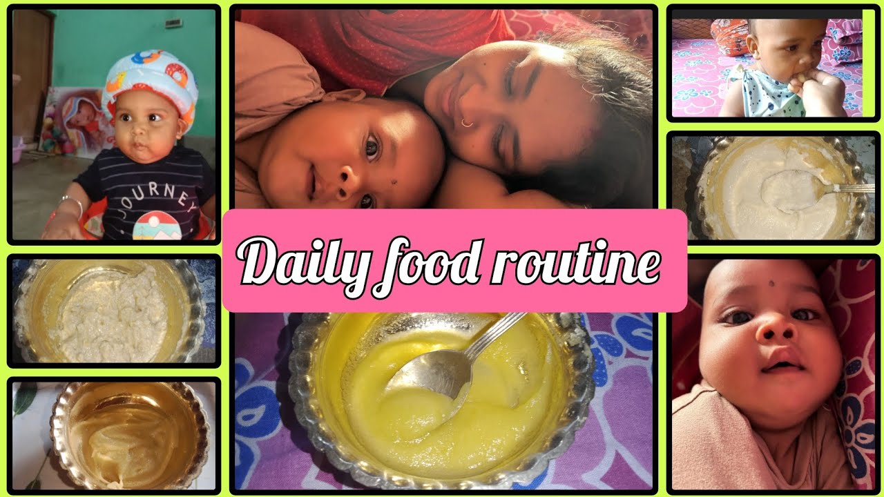 ❤️7 মাসে রিও সকাল থেকেই রাত পর্যন্ত 🤔কিকি খাওয়াদাওয়া করে  my 7manth baby Dali food routine 🥝🍌