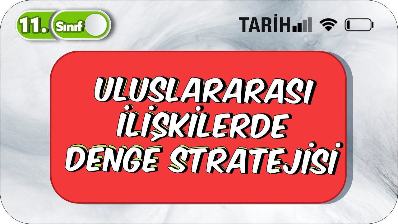 Uluslararası İlişkilerde Denge Stratejisi | Özet Konu Anlatımı #2023