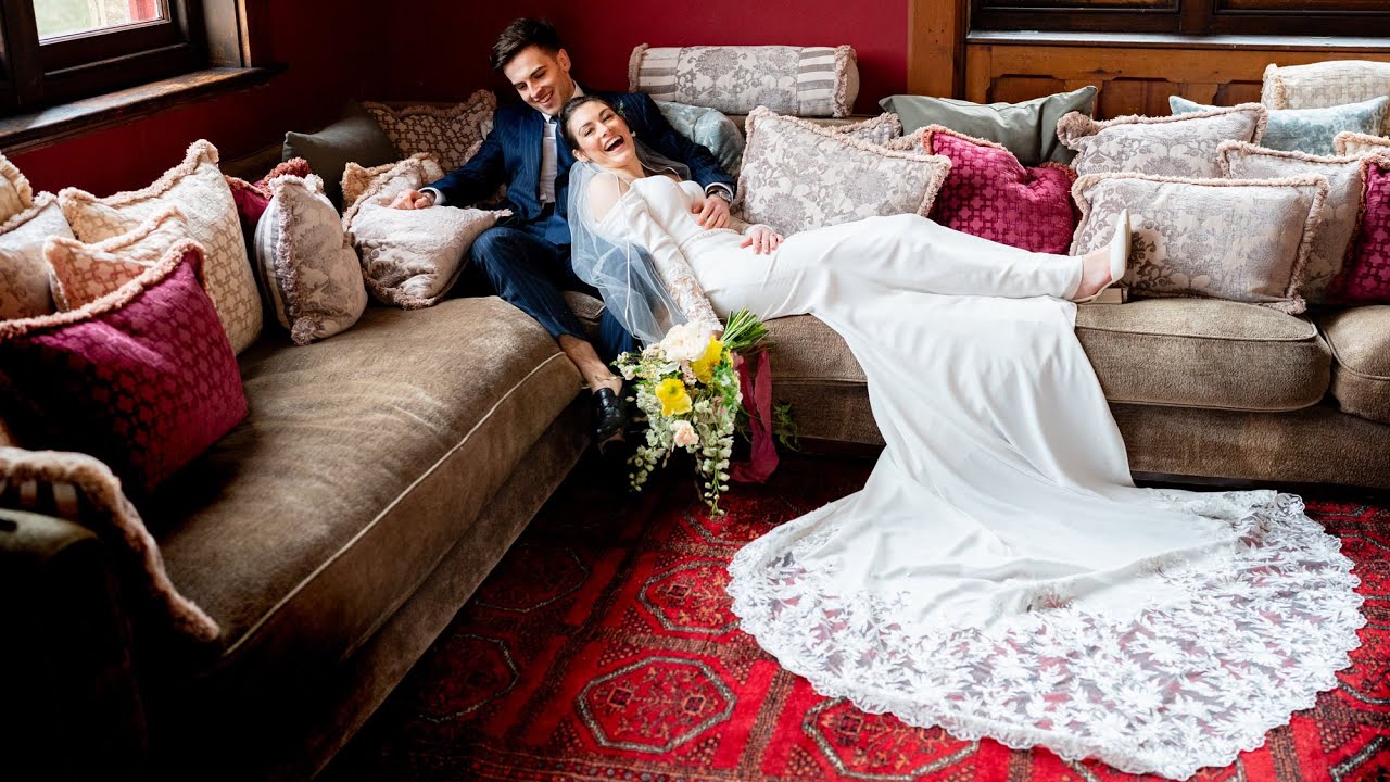 Hannah and Nick's wedding at the beautiful Huntsham Court in Devon.