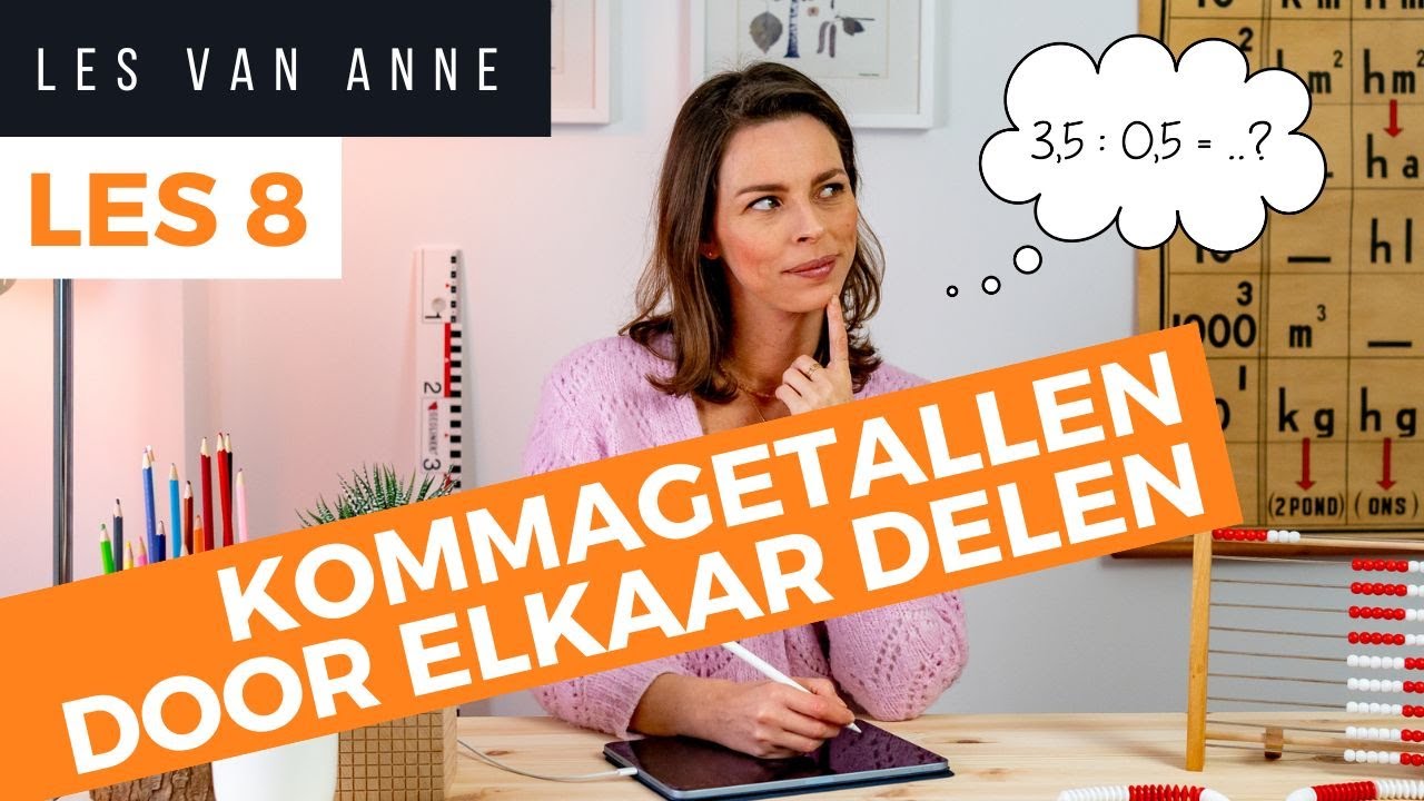 Kommagetallen delen door kommagetallen