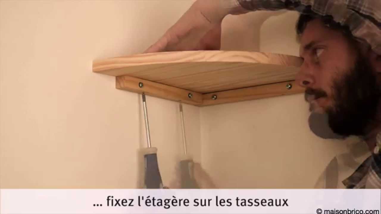 Etag&egrave;re d'angle : r&eacute;alisation et pose