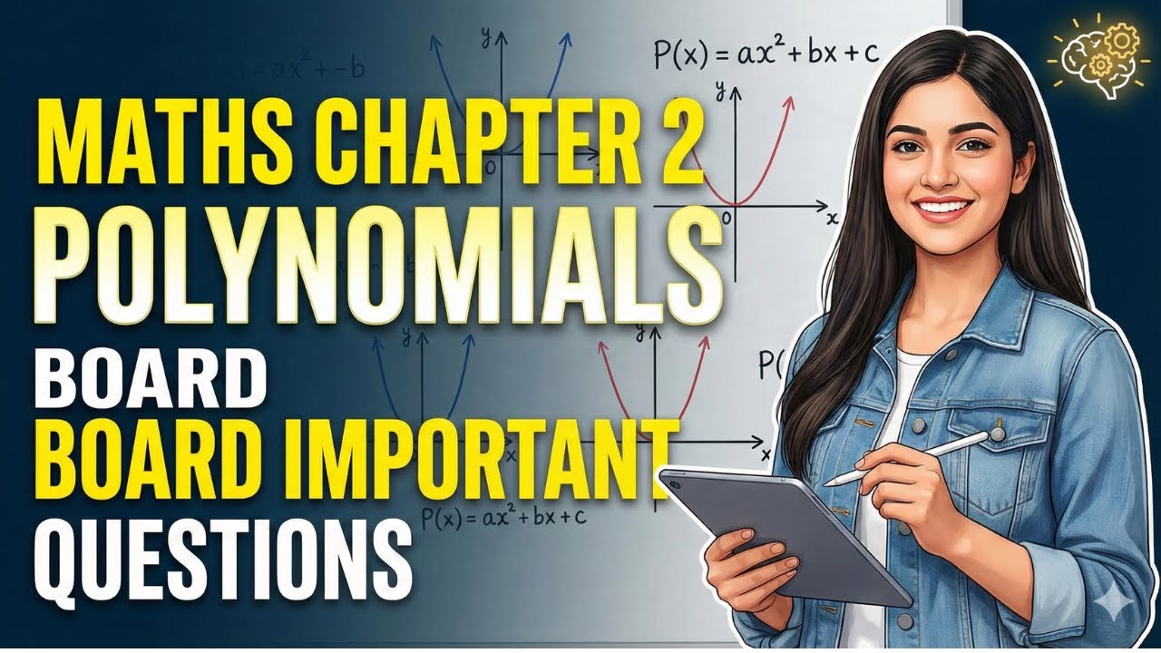 Class 10 Maths Polynomials | Most Expected Board Questions