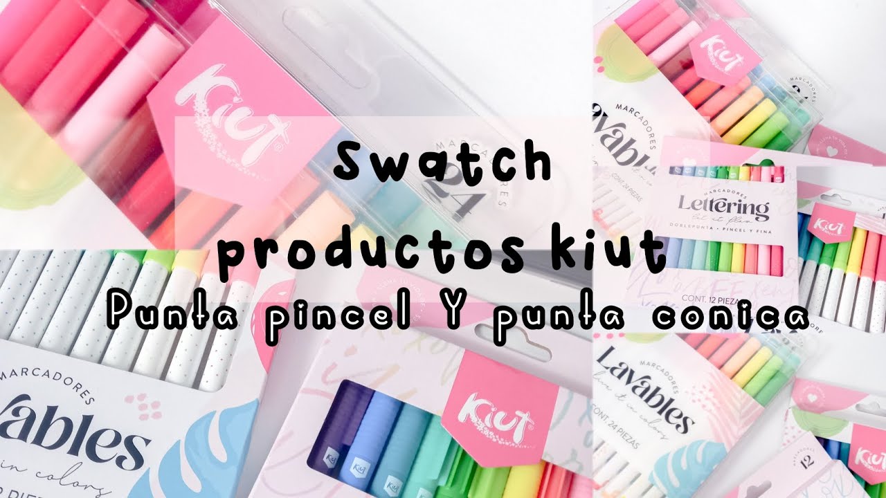 REVIEW: productos kiut // marcadores punta cónica y punta pincel, kiut