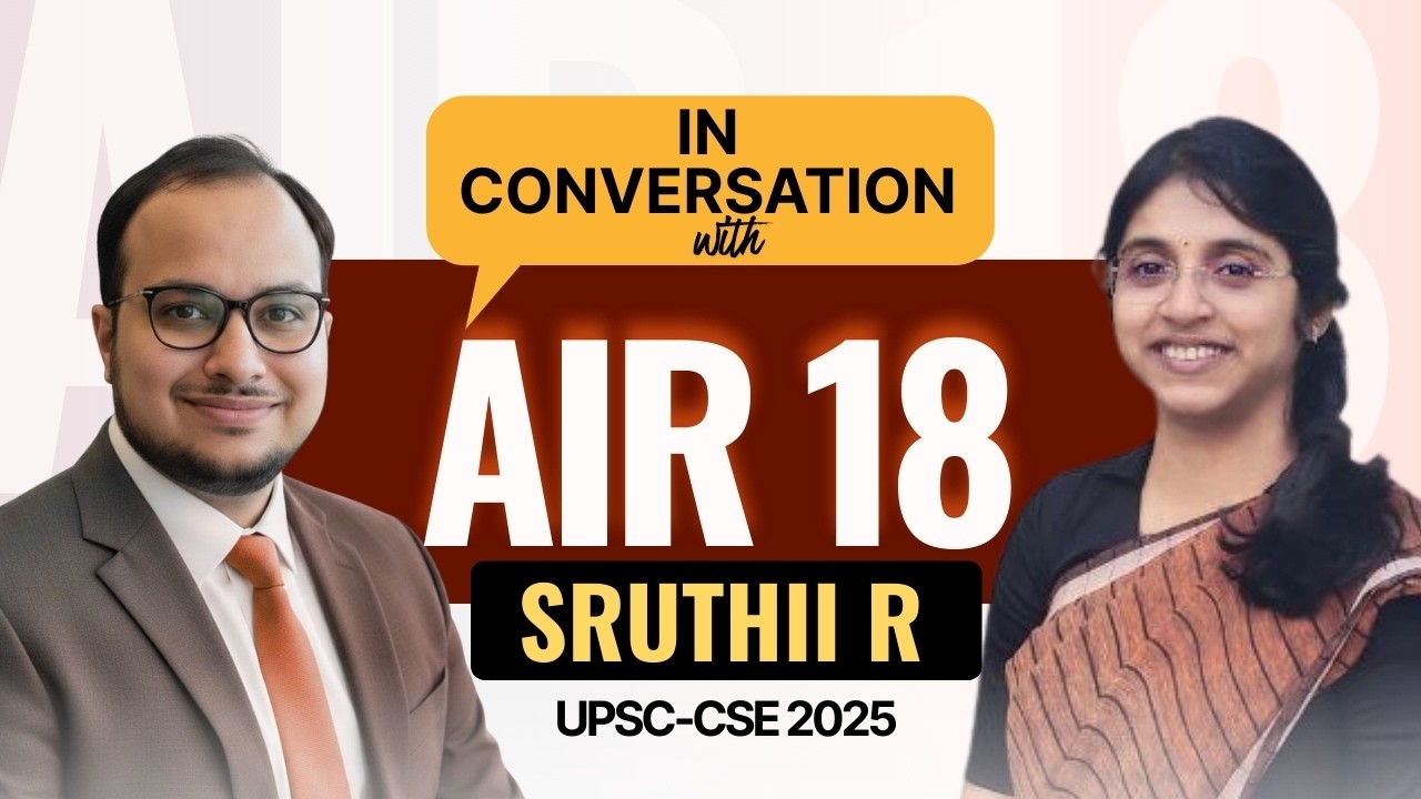 AIR 18 Sruthii R UPSC CSE 2025 Strategy | Prelims, Mains, Sociology | With Aditya Sir