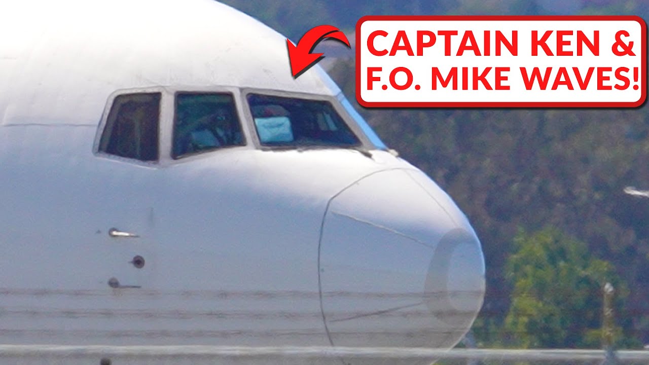 Captain KEN & F.O. MIKE both WAVE before DEPARTURE!