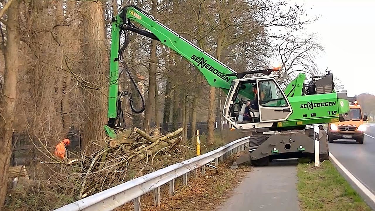 Forstteleskopkran Sennebogen 718 / Forest telescopic crane Sennebogen 718