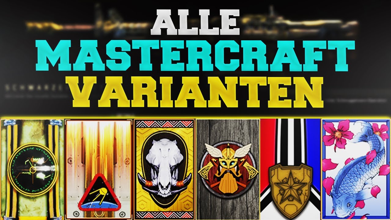 ALLE MASTERCRAFT VARIANTEN in BLACK OPS 4! 👑