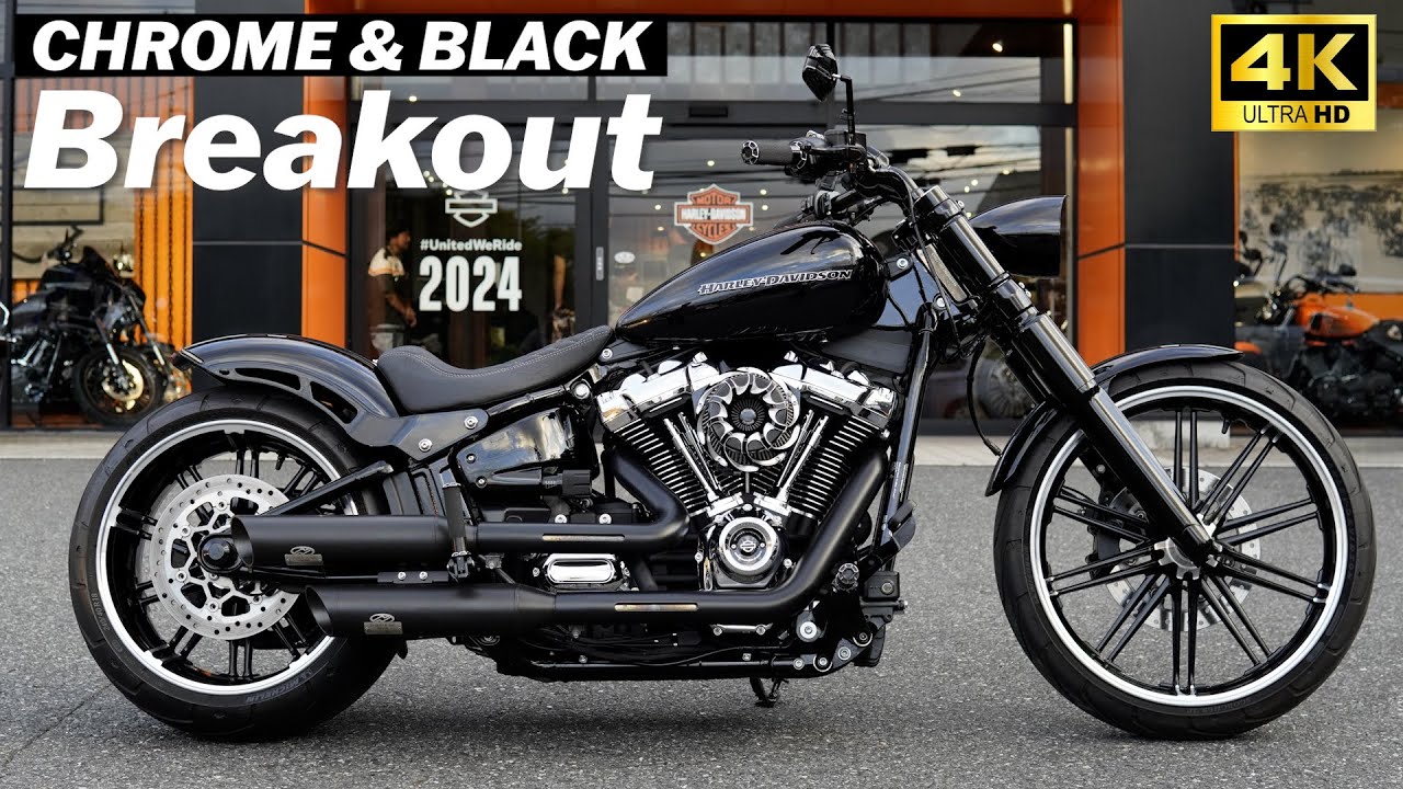 クローム＆ブラック‼️ブレイクアウトカスタム‼️#harleydavidson  #ハーレーダビッドソン#ブレイクアウト