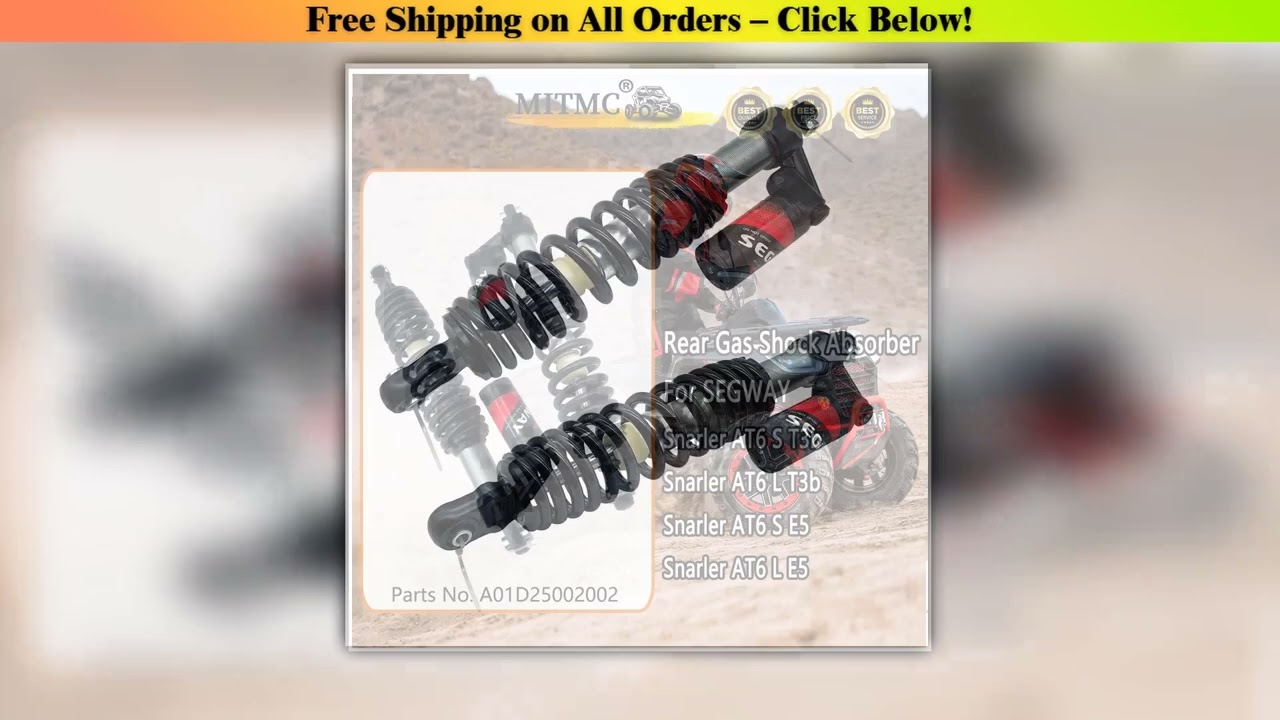 2Pcs Rear Gas Shock Absorber For SEGWAY Snarler AT6 S T3b /AT6 L T3b/ AT6 S E5 / AT6