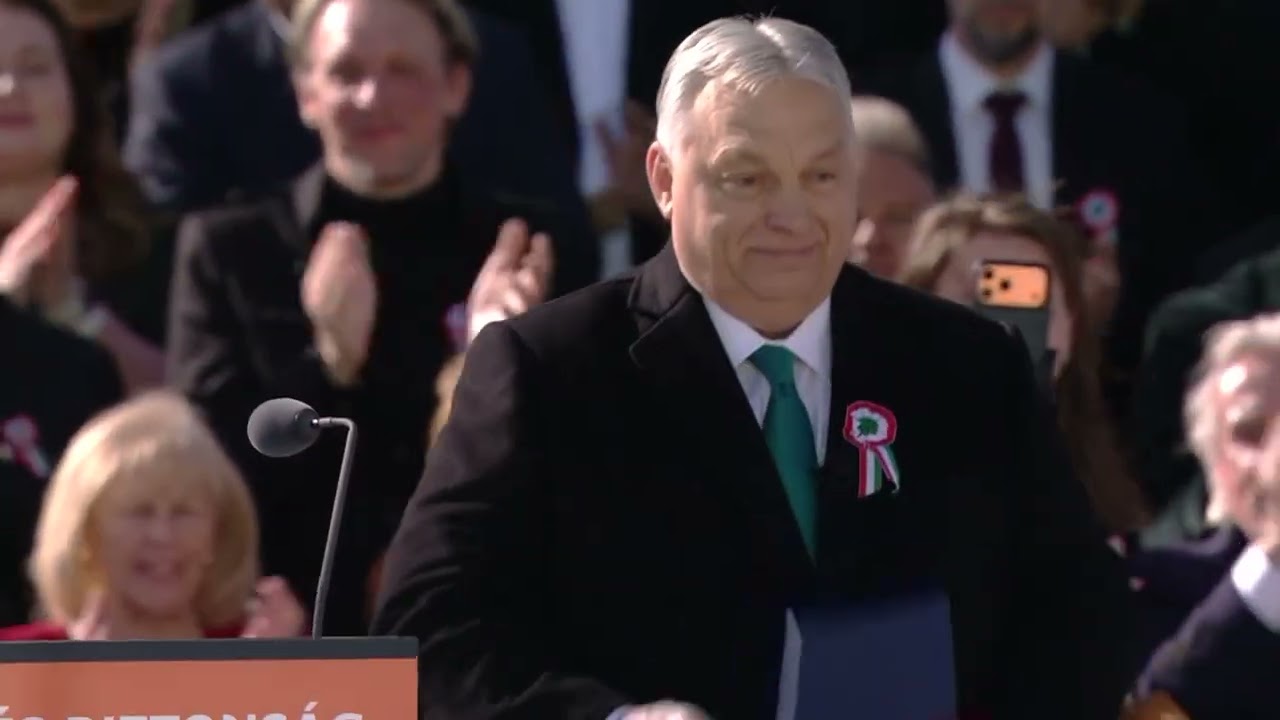Orbán Viktor megérkezik a március 15-i ünnepségre.