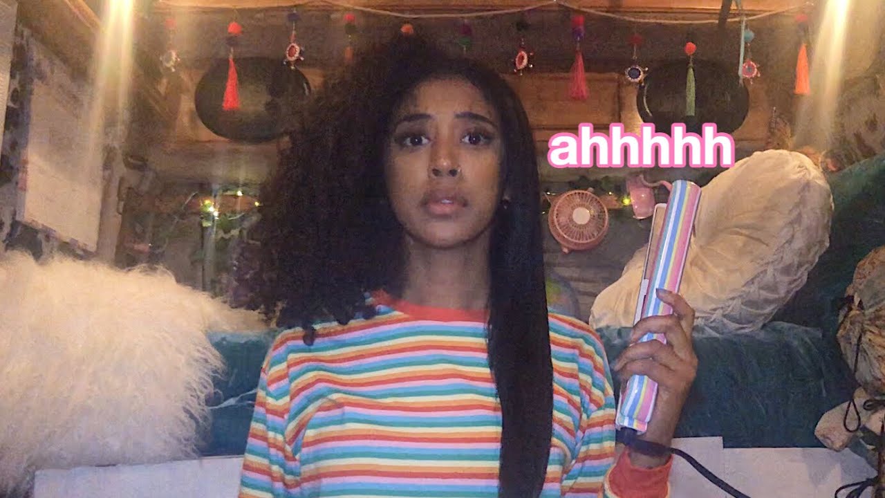 STRAIGHTENING MY CURLY HAIR FOR THE FIRST TIME IN YEARS