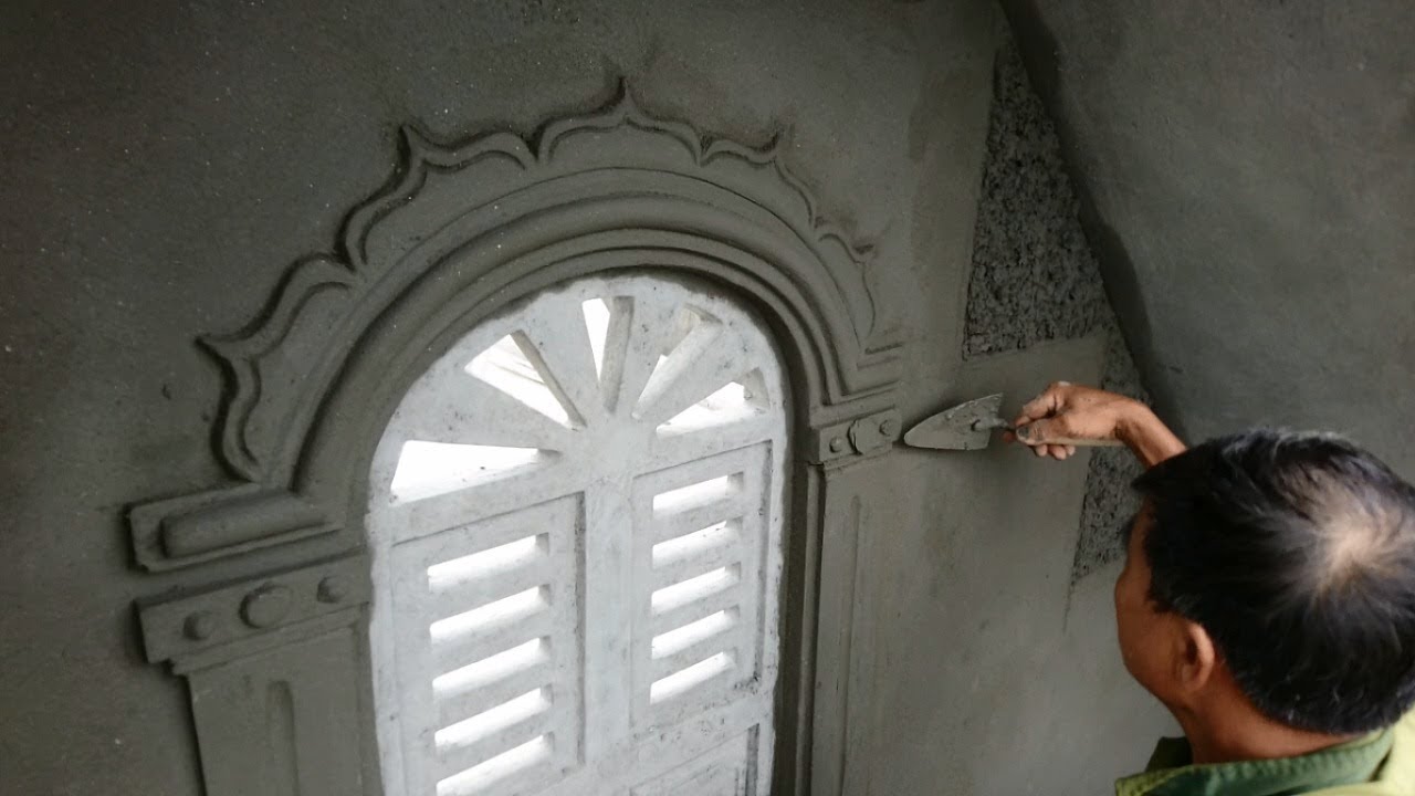 Smart Techniques Construction Skills Beautiful   Rendering Sand And Cement on The Concrete