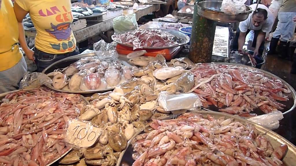 Market in Angeles City, Philippines - Fish Area