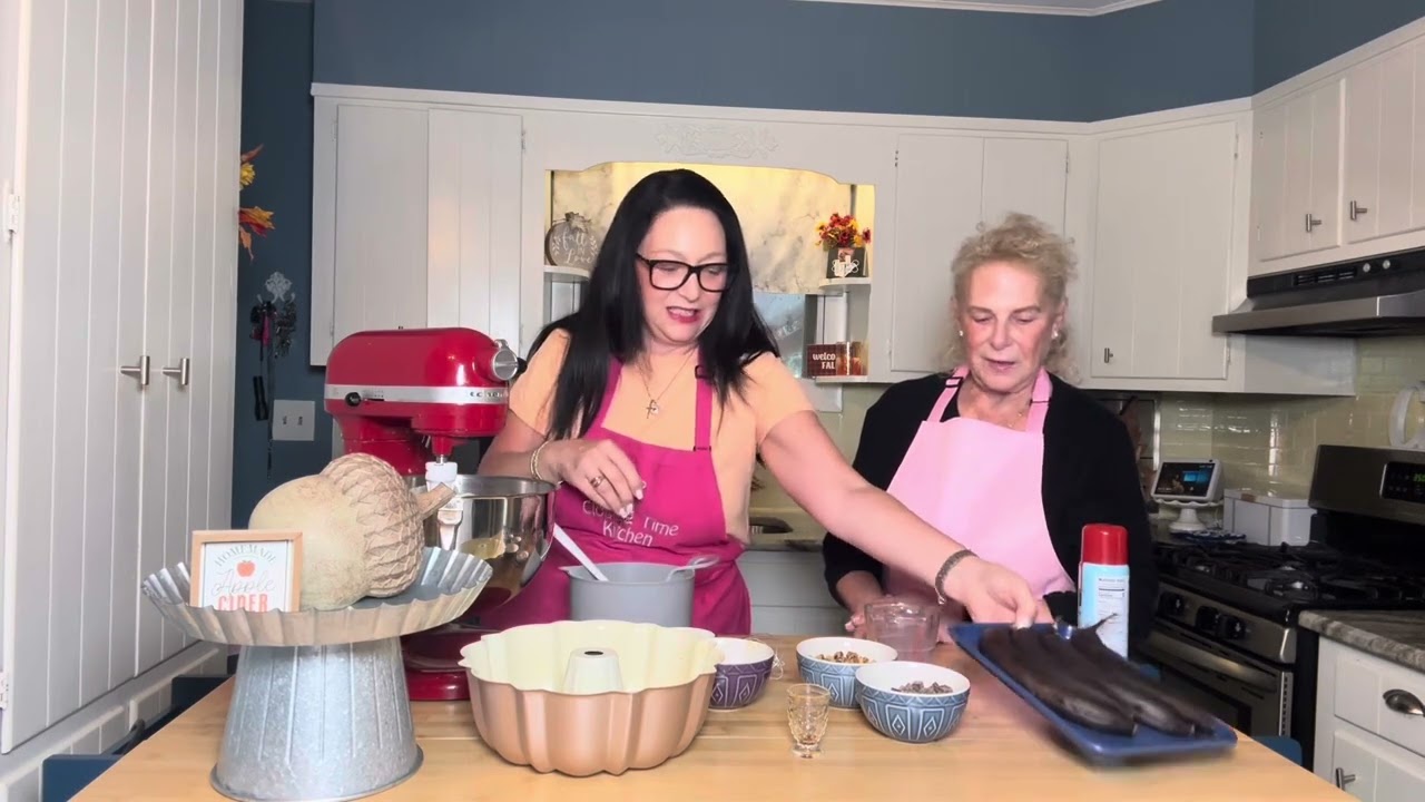 Episode 11 banana chocolate walnut cake with Linda Glass @Compass real estate estate