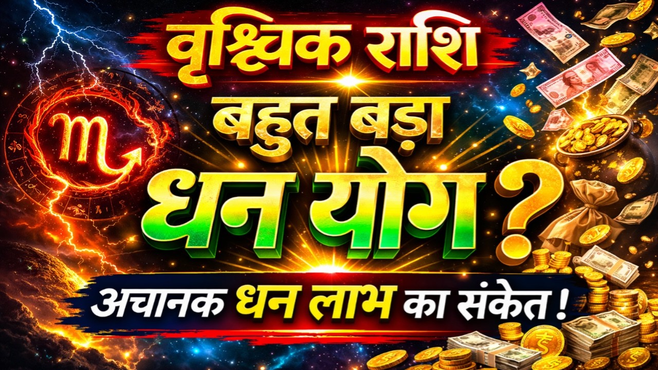 वृश्चिक राशि! वृश्चिक राशि मार्च, अप्रैल 2026! Vrishchik rashi par dhan yog? #vrischik #rashifal