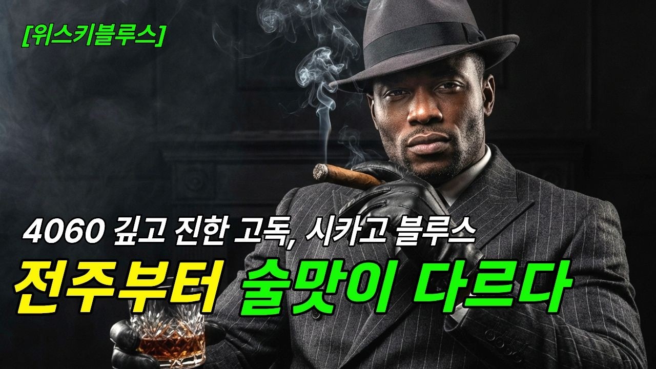 [위스키블루스] 4060, 깊고 진한 시카고의 고독한 블루스 🥃🎷｜R&B Chicago Blues soul  🥃🎷｜ Playlist