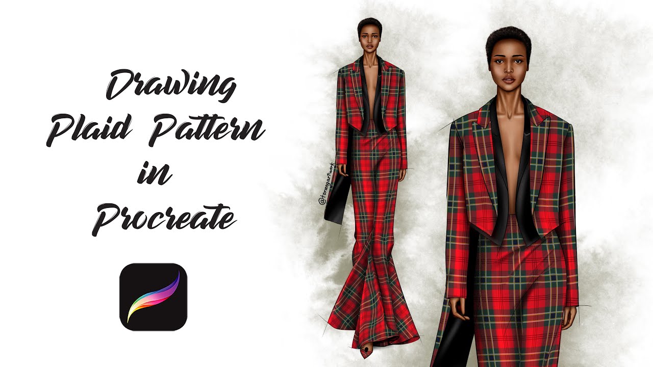 How to Draw Plaid Pattern in Procreate - Step-by-Step Tutorial