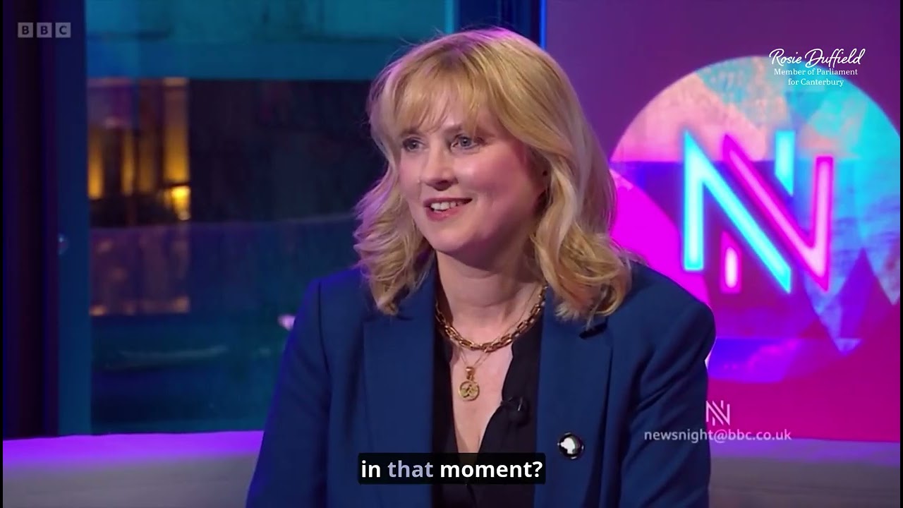 Rosie Duffield speaks to Victoria Derbyshire on BBC Newsnight following the Supreme Court Judgement