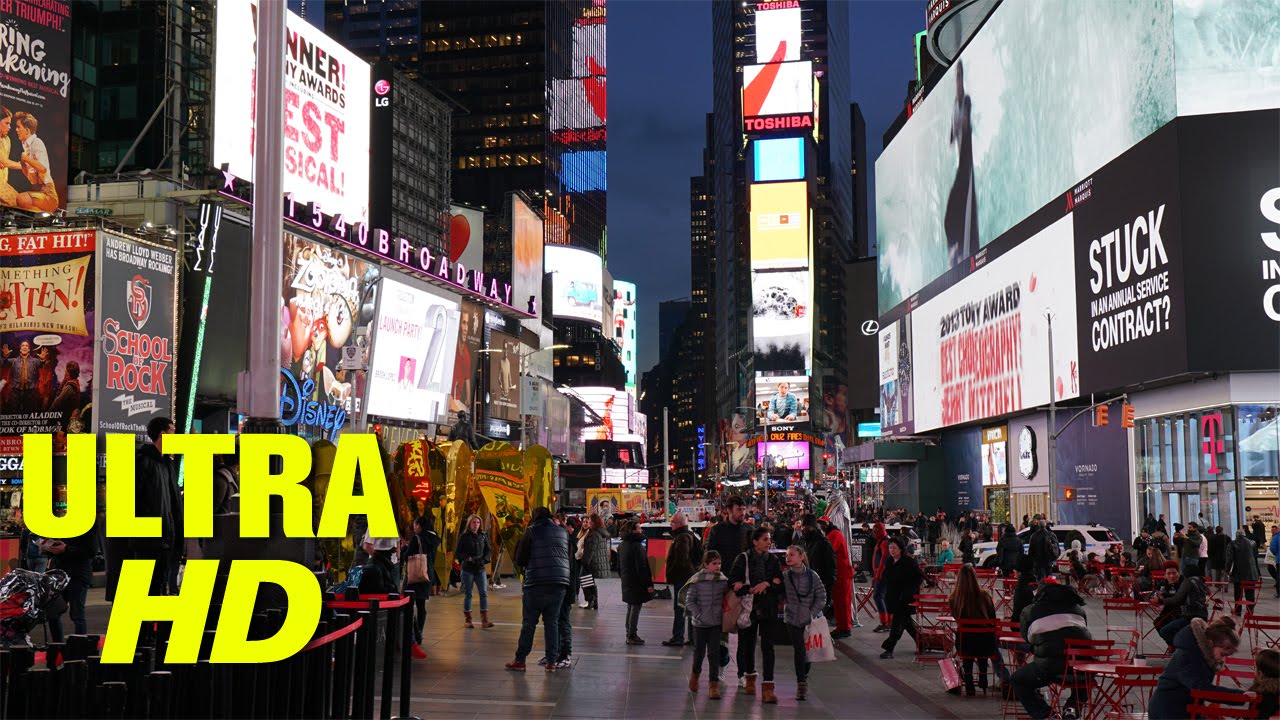 Times Square at Night in 4K