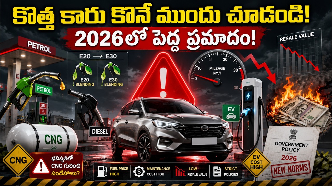 2026లో కారు కొనబోతున్నారా? ముందు ఇది తెలుసుకోండి! 😱 Petrol, Diesel, CNG, EVలో అసలు బెస్ట్ ఏది?