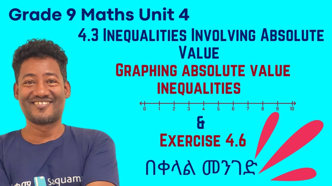 Grade 9 Math Unit 4:4.3 Graphing absolute value inequalities & Exercise 4 6