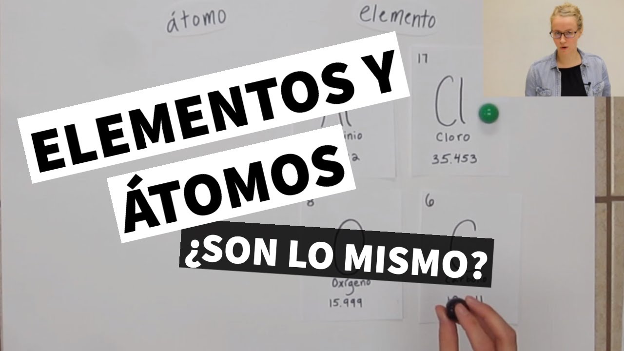 Elementos y átomos--¿cuál es la diferencia?