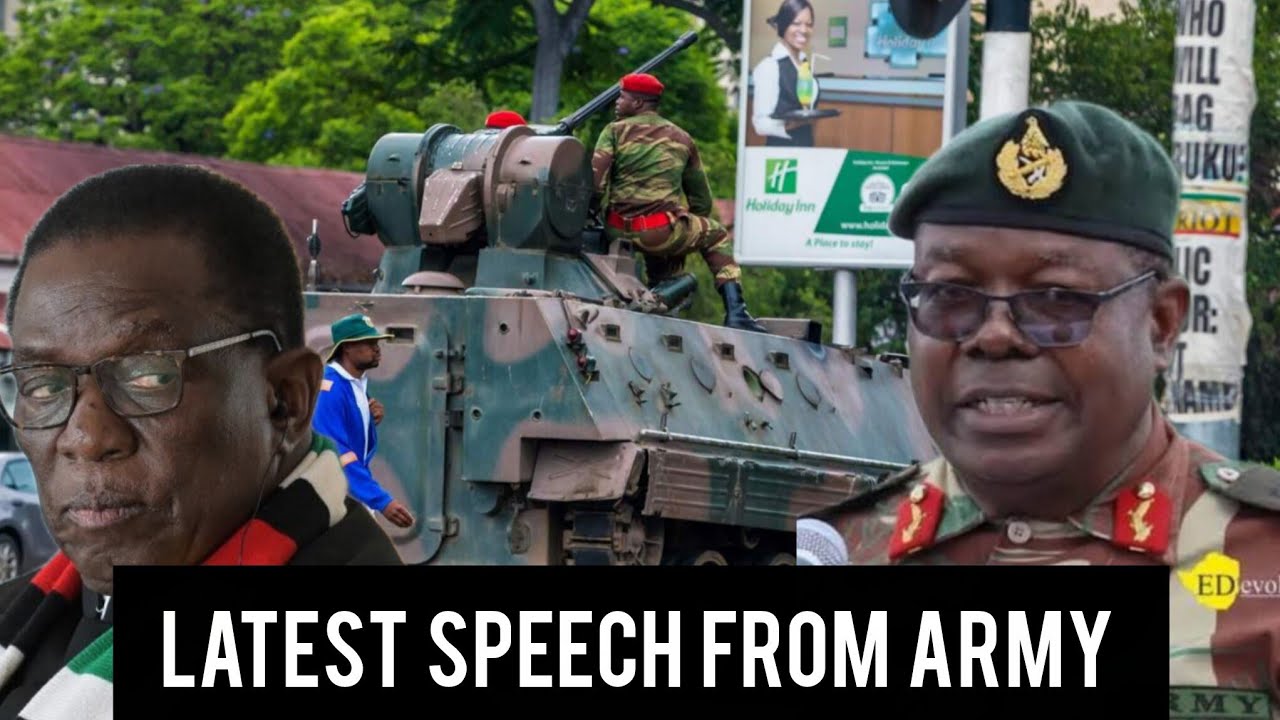 CHAPUTIKA! General Tapfumanei Latest Speech Addressing Soldiers On July 31 National Shutdown 