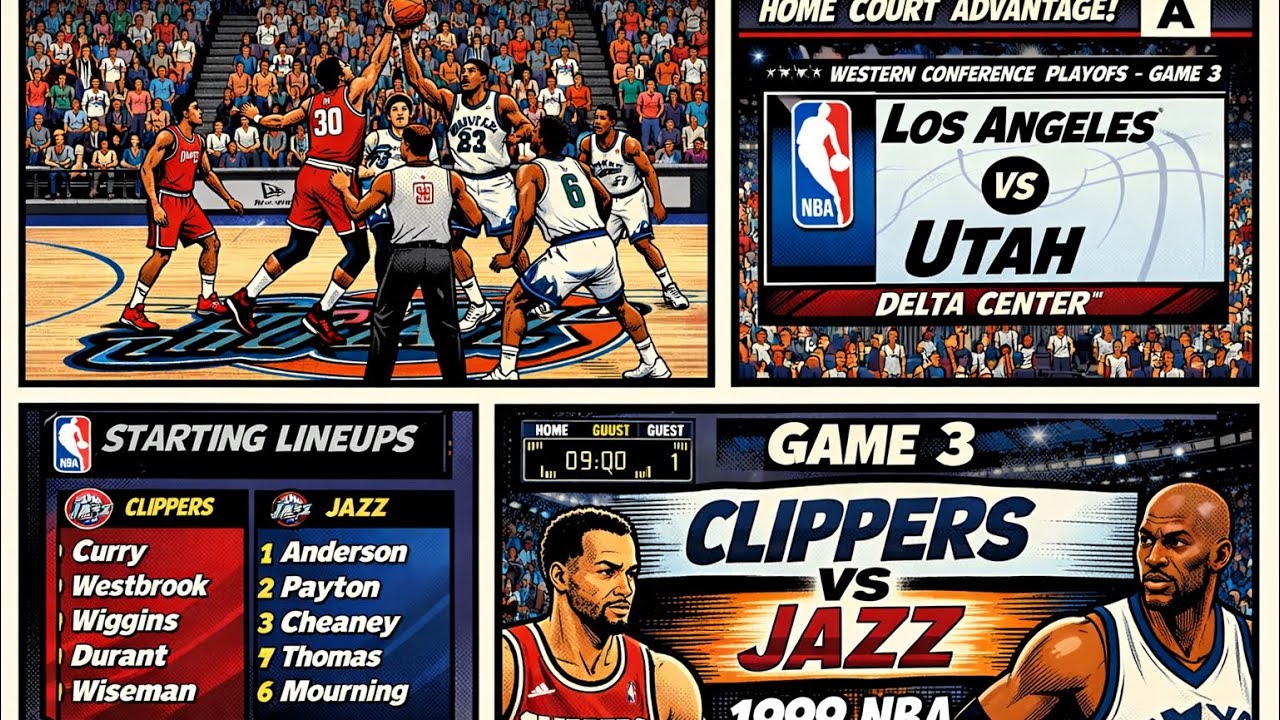 Jordan Era 1999 Playoffs Curry/Durant 5x🏆vs Jazz 