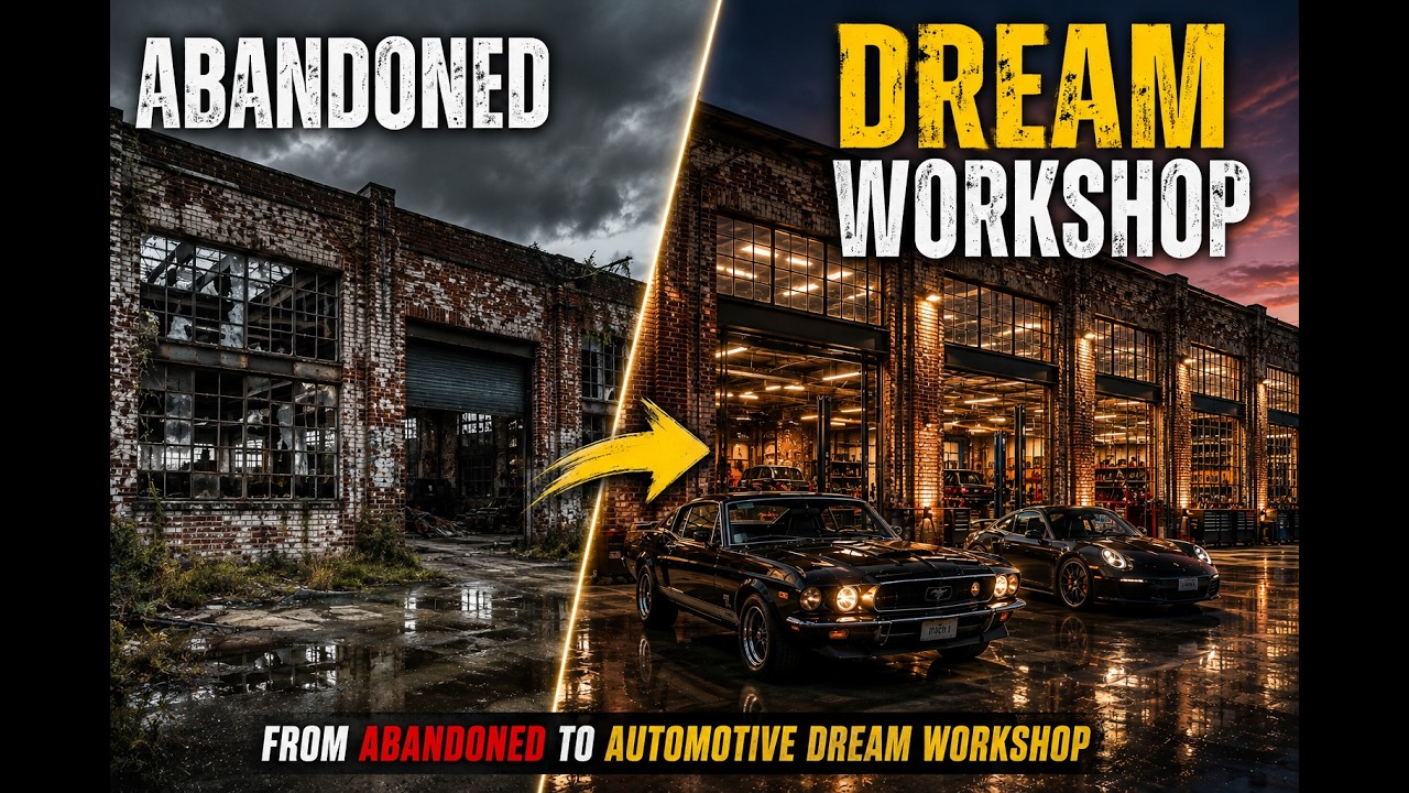 Abandoned Warehouse to Dream Workshop 🔥 | Cinematic Renovation Timelapse