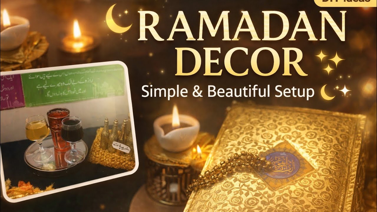 Ramadan Kareem Decoration Ideas | Aesthetic & Cozy Setup 🌙🕌