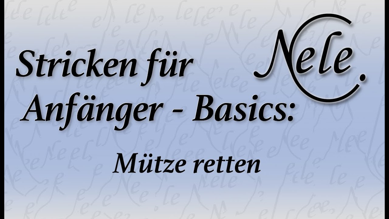 Stricken für Anfänger, neues Bündchen machen, zu große Mütze retten, DIY Anleitung by NeleC.