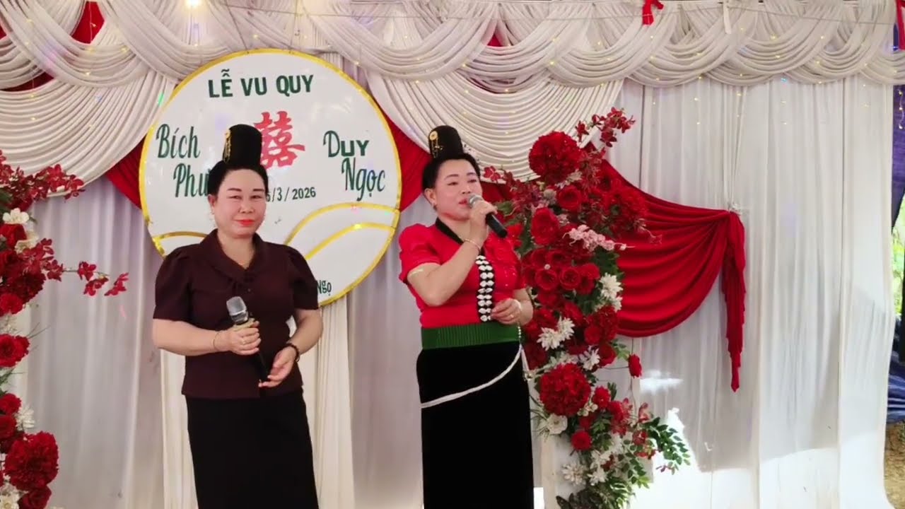 HÁT MỪNG ĐÁM CƯỚI BẢN PHIỀNG PÔNG🎉🎉 