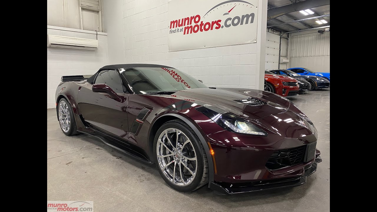 2017 Corvette SOLD SOLD SOLD Grand Sport Convertible 3LT Z07 3M XPipe Black Rose Metallic