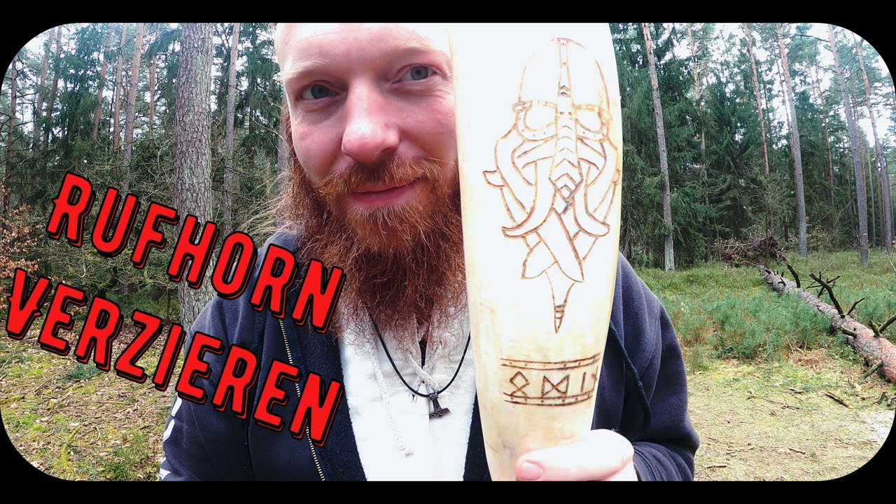 So Verziere ich mein Rufhorn (Odins Maske)