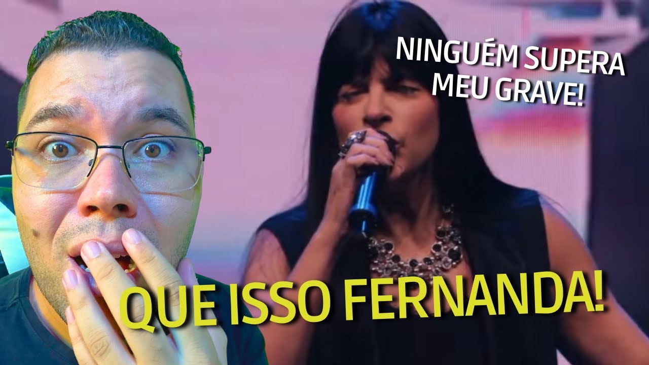 Analisando a voz grave da Fernanda Brum ao vivo