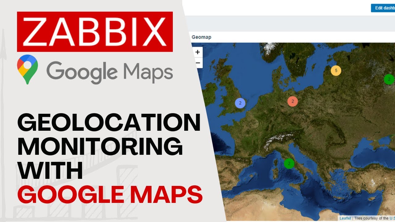 Интеграция Google Maps с виджетом Zabbix Geomap