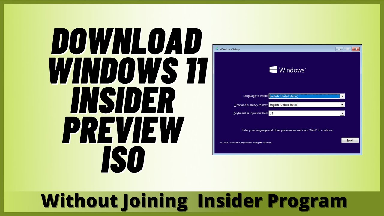 Download Windows 11 Insider Preview ISO Without Joining Insider Program