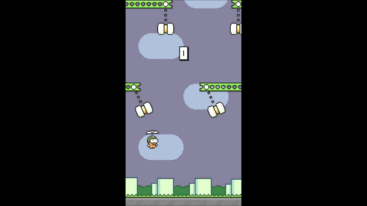 Swing Copters from the Flappy Bird creator