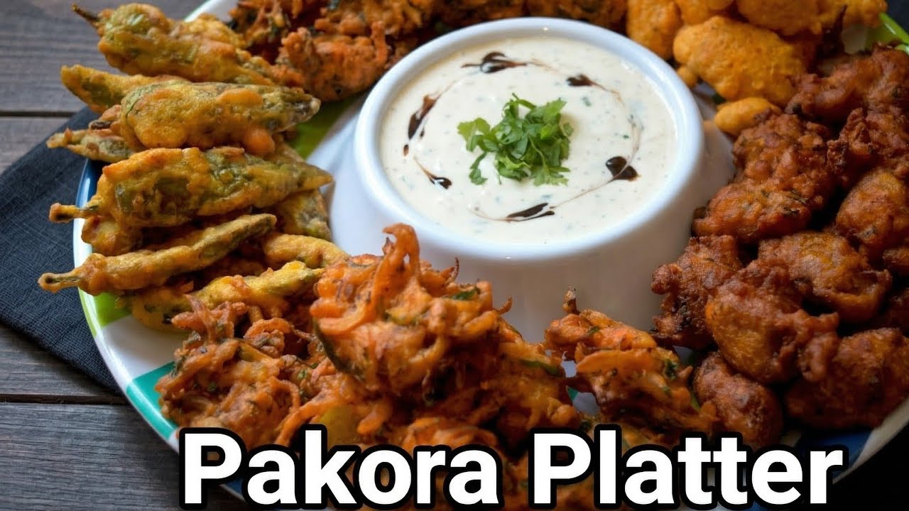 Ramzan Special Pakora Platter | Crispy Mixed Pakora Recipe for Iftar