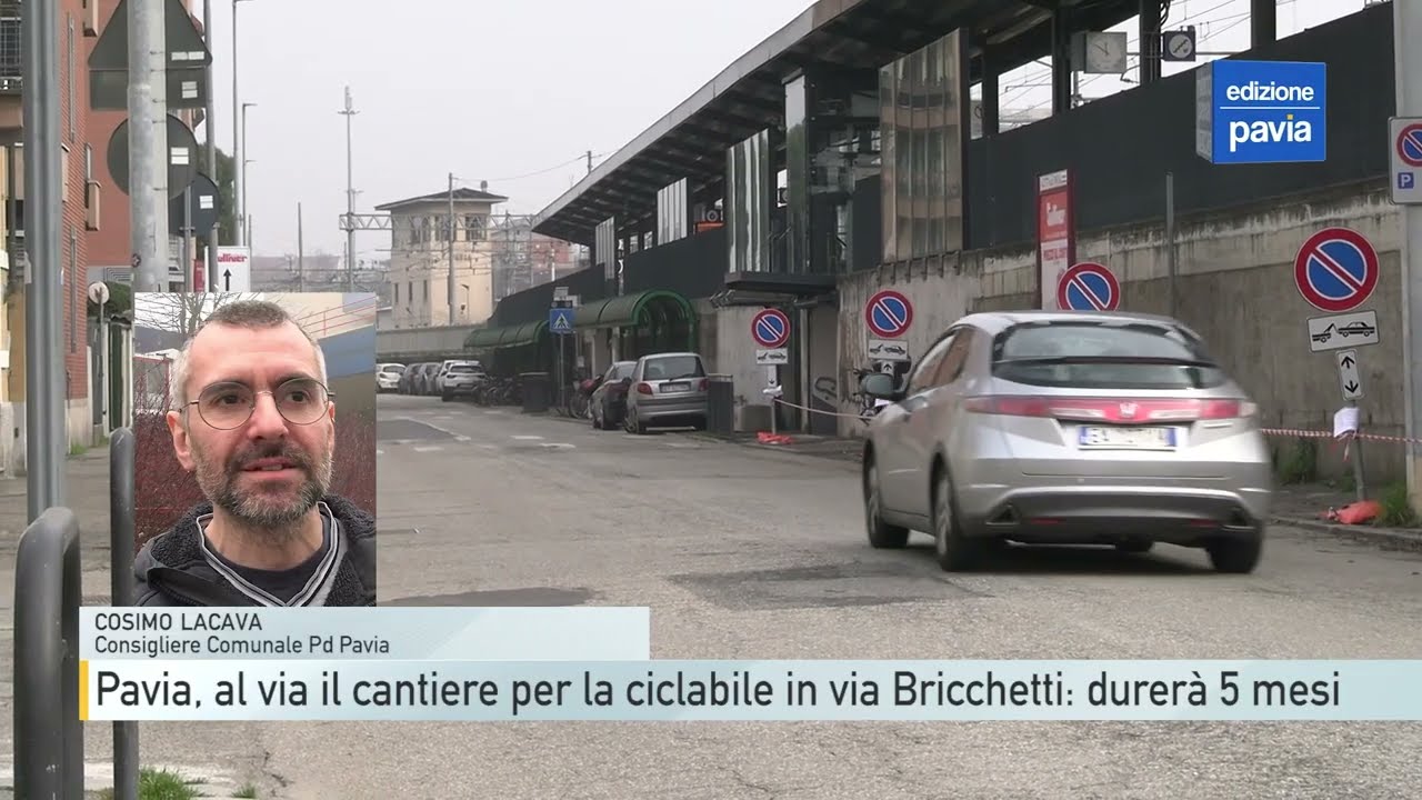 Pavia, al via il cantiere per la ciclabile in via Bricchetti: durerà 5 mesi