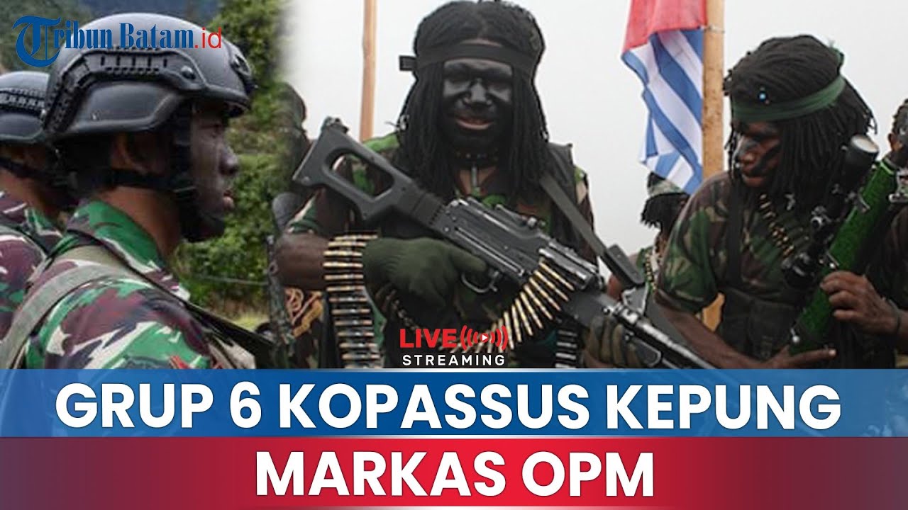 🔵OPM Bergidik GRUP 6 Kopassus Kepung Markas KKB, Diterjun ke TIMIKA PAPUA