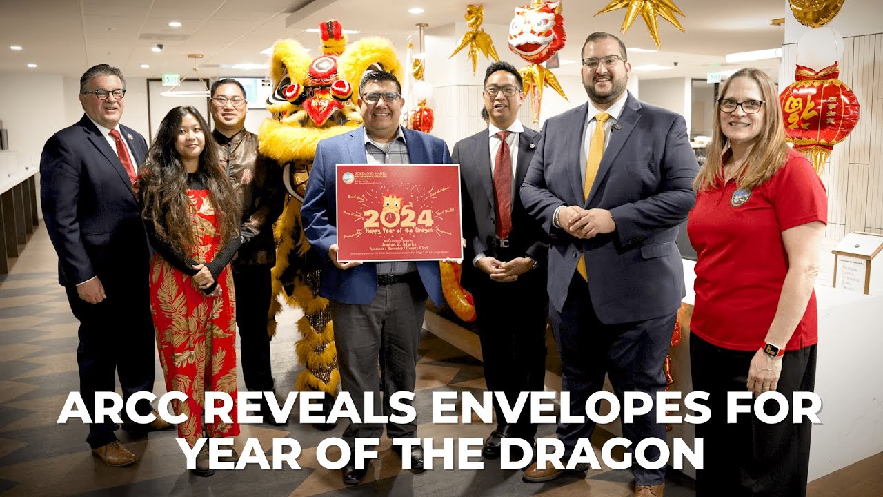 San Diego Assessor/Recorder/County Clerk Celebrates 2024 Lunar New Year w/ Lucky Dragon Red Envelope
