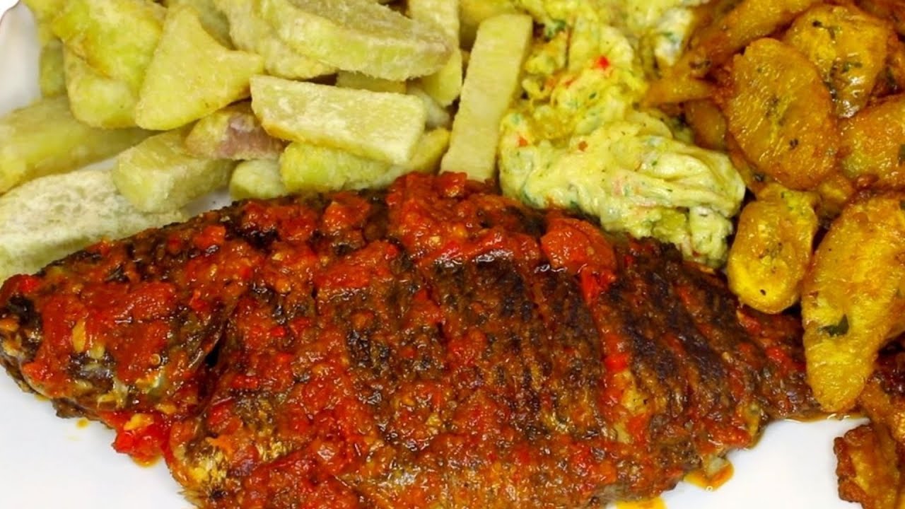 DELICIOUS AND QUICK! THE MOST DELICIOUS RECIPE FOR TILAPIA, YAM AND PLANTAIN 😍😍😏