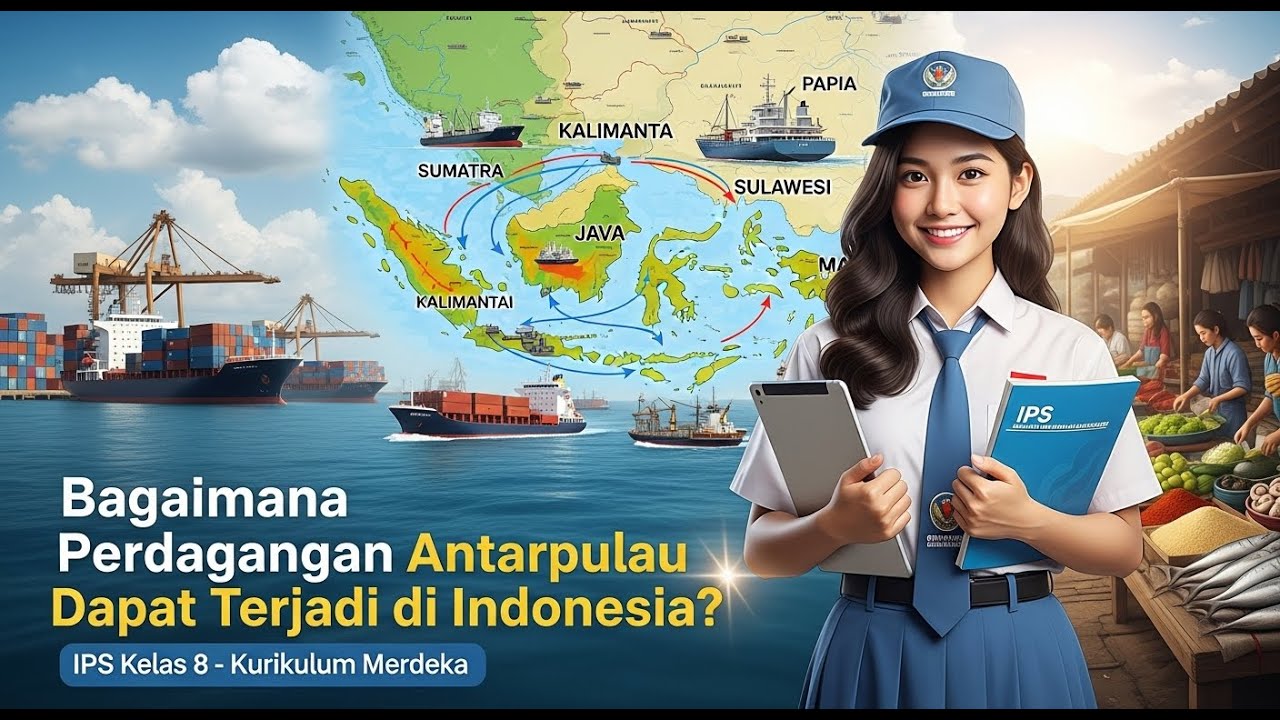 Bagaimana Perdagangan Antarpulau Dapat Terjadi di Indonesia? | IPS Kelas 8 | Kurikulum Merdeka