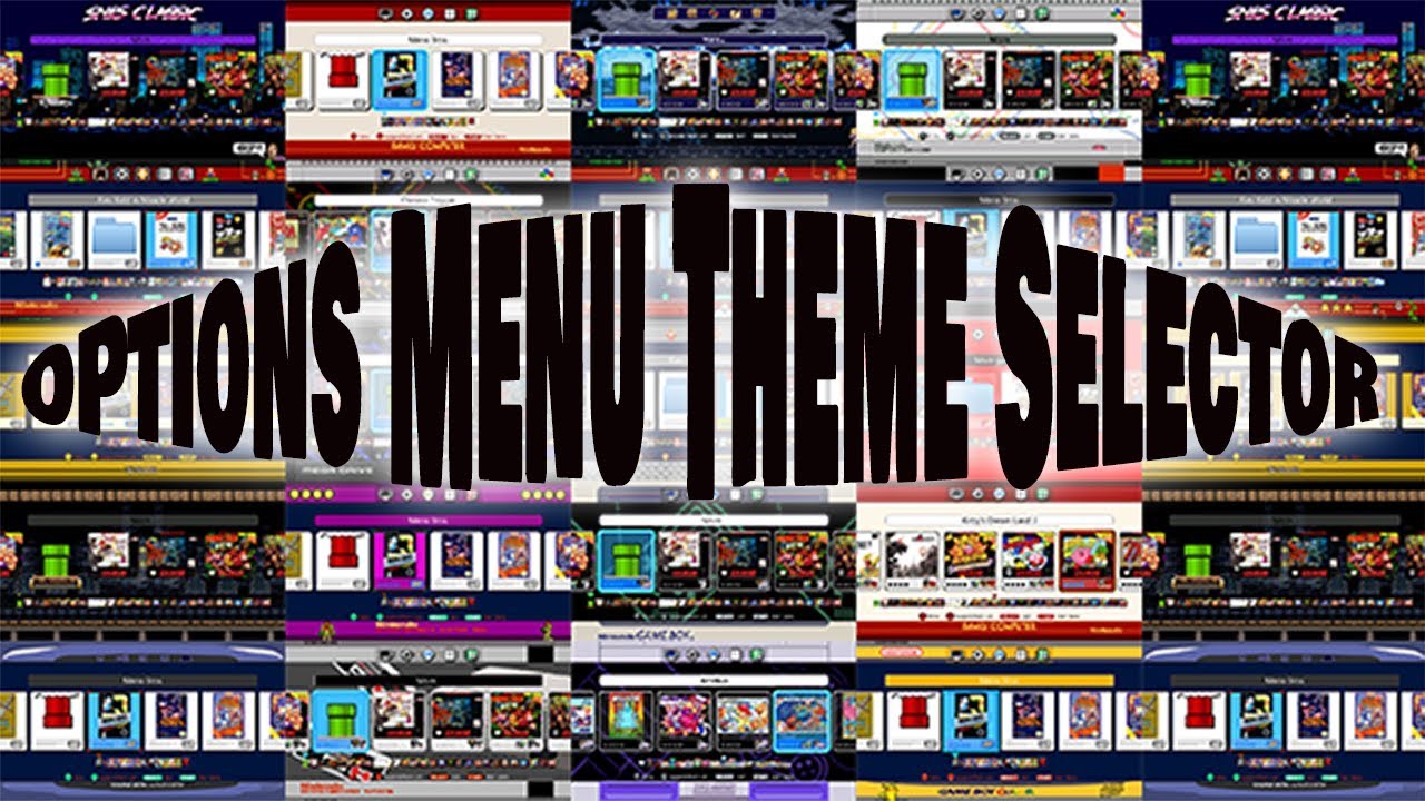 Options Menu Theme Selector Mod for NES and SNES Classic (Tutorial)