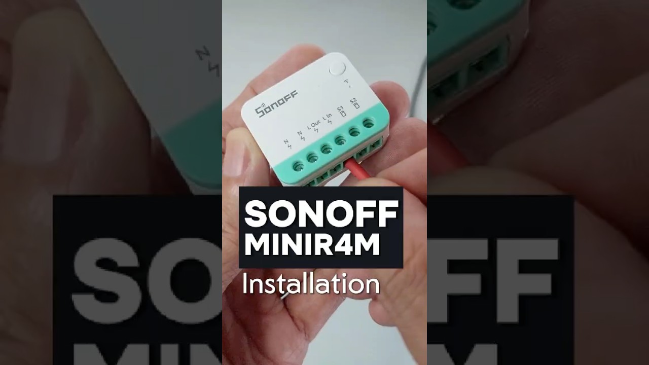SONOFF MINIR4M Install