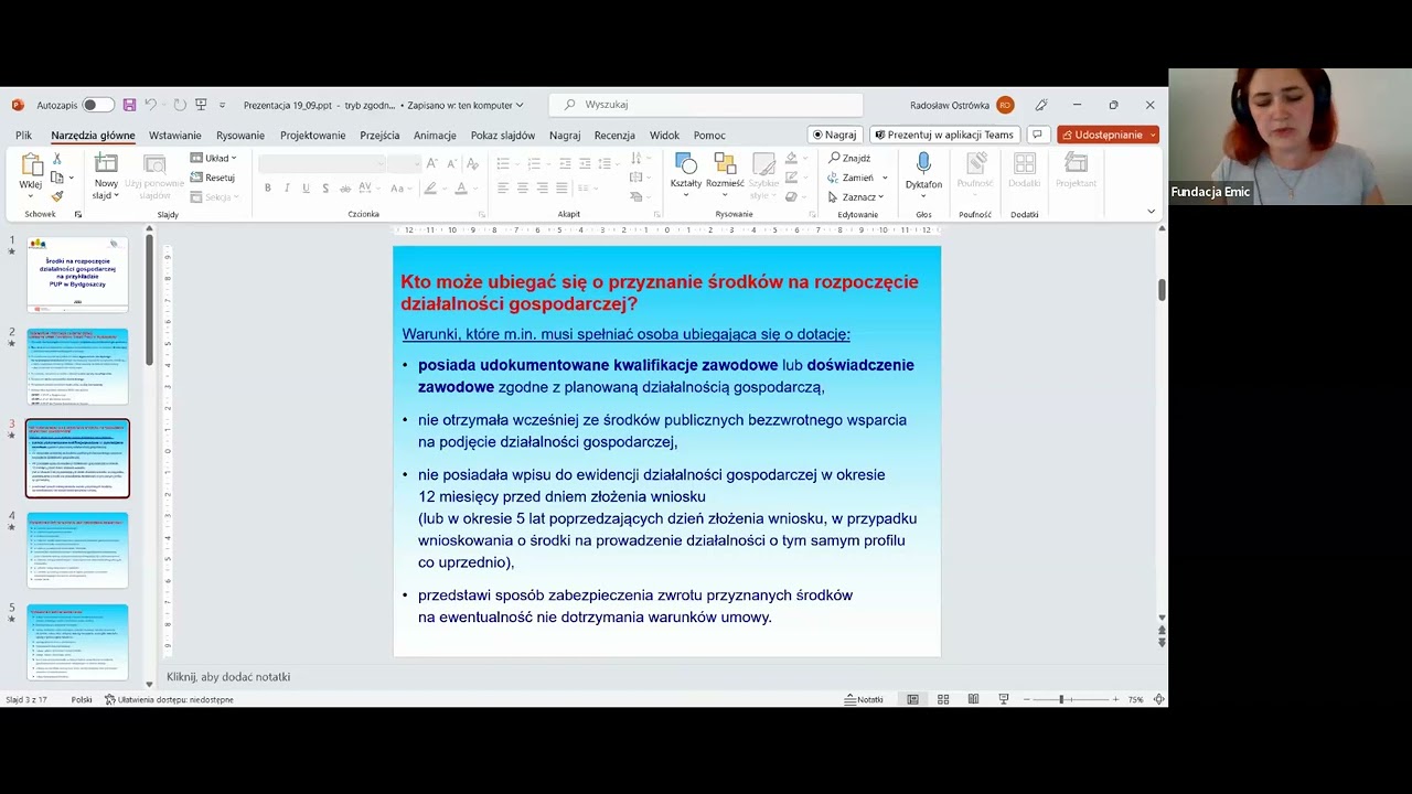 Webinar: Dotacje z PUP/ Вебинар: Гранты от ПУП