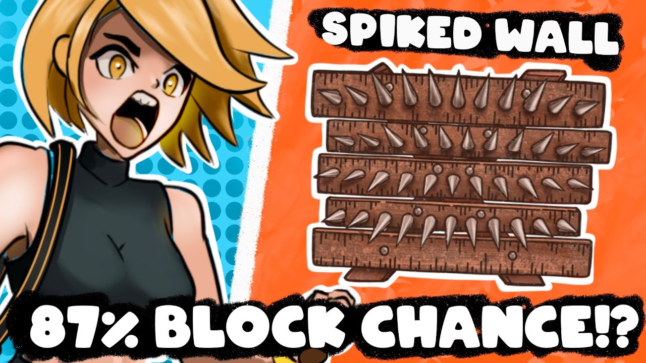 87% BLOCK CHANCE!? Spiked Wall Berserker Build! | Backpack Battles